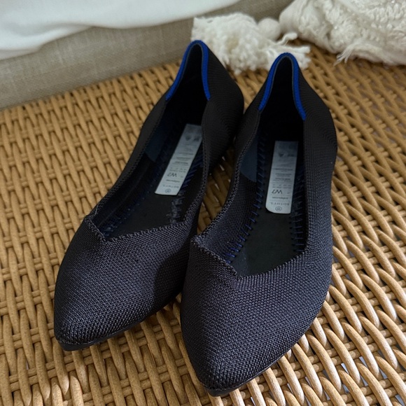Rothy's Black and Blue Women's Flats - Picture 1 of 1
